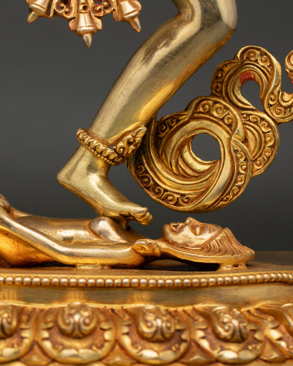 Dorje Phagmo Statue | 24K Gold Fire-Gilded Copper Artwork