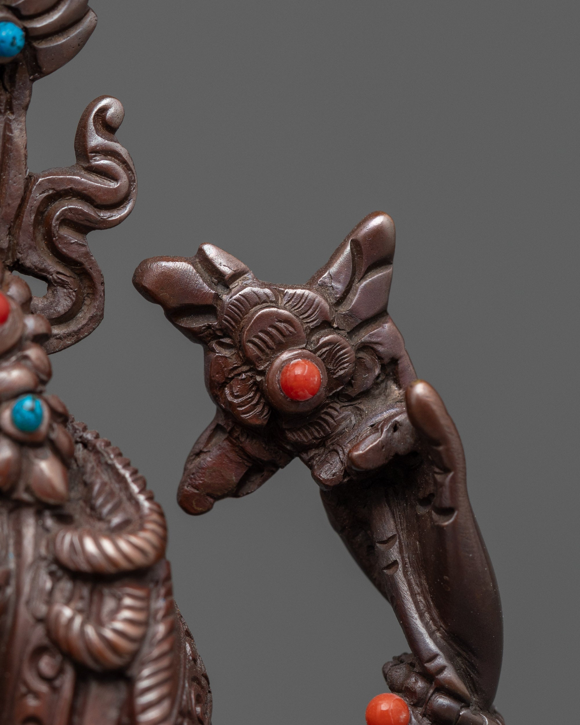 Avalokiteshvara Chenrezig Statue | Oxidized Sacred Tibetan Buddhist Art