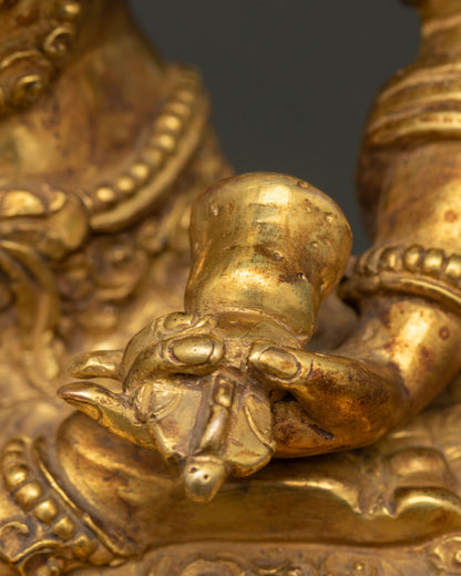 Vajrasattva Statue | Handmade Tibetan Buddhist Art from Nepal