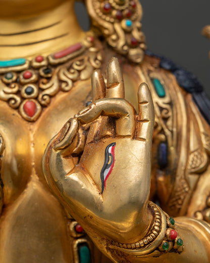 Handmade Drolma Karmo Sculpture | Enlightened Mother Tara Statue