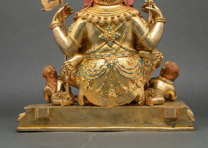 Buddhist Hayagriva Statue | Handmade Copper Art from Nepal