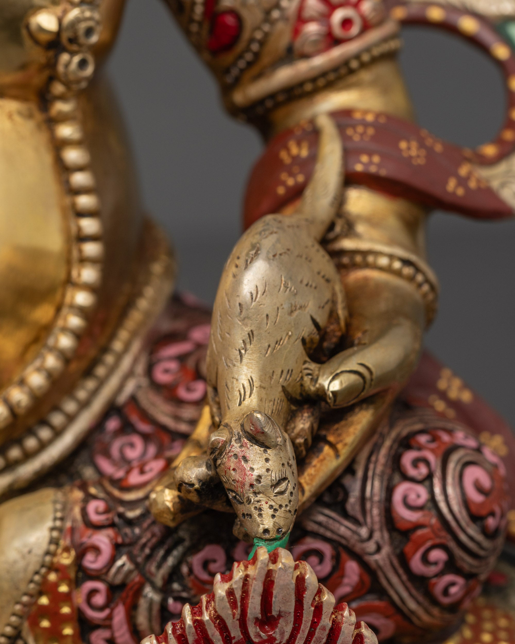Vajrayana Dzambhala Statue | Traditional Himalayan Buddhist Artwork