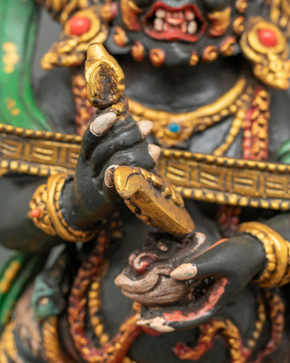 Sakya Mahakala Statue | Tibetan Buddhist Protector Deity