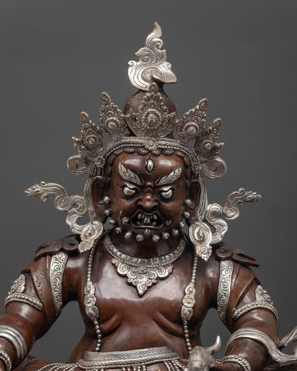 Red Dzambhala Statue