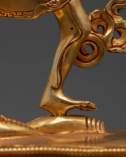 Statue of Dancing Chitipati | Sacred Buddhist Artwork from Nepal