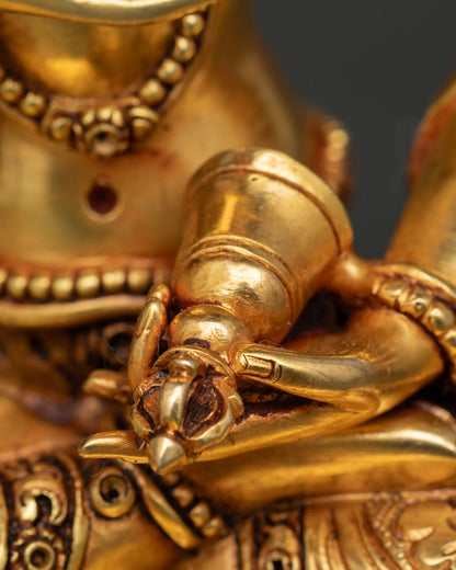 Buddha Vajrasattva Statue | Gold Fire-Gilded Copper Sculpture