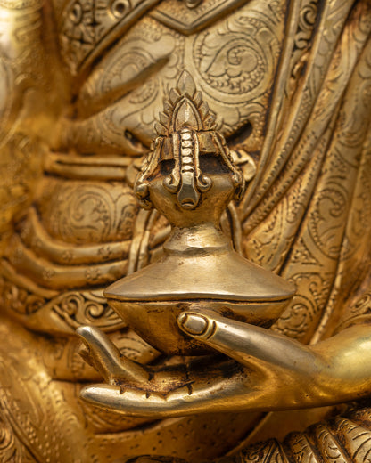 Statue of Spiritual Teacher Guru Rinpoche | Himalayan Artwork of Guru