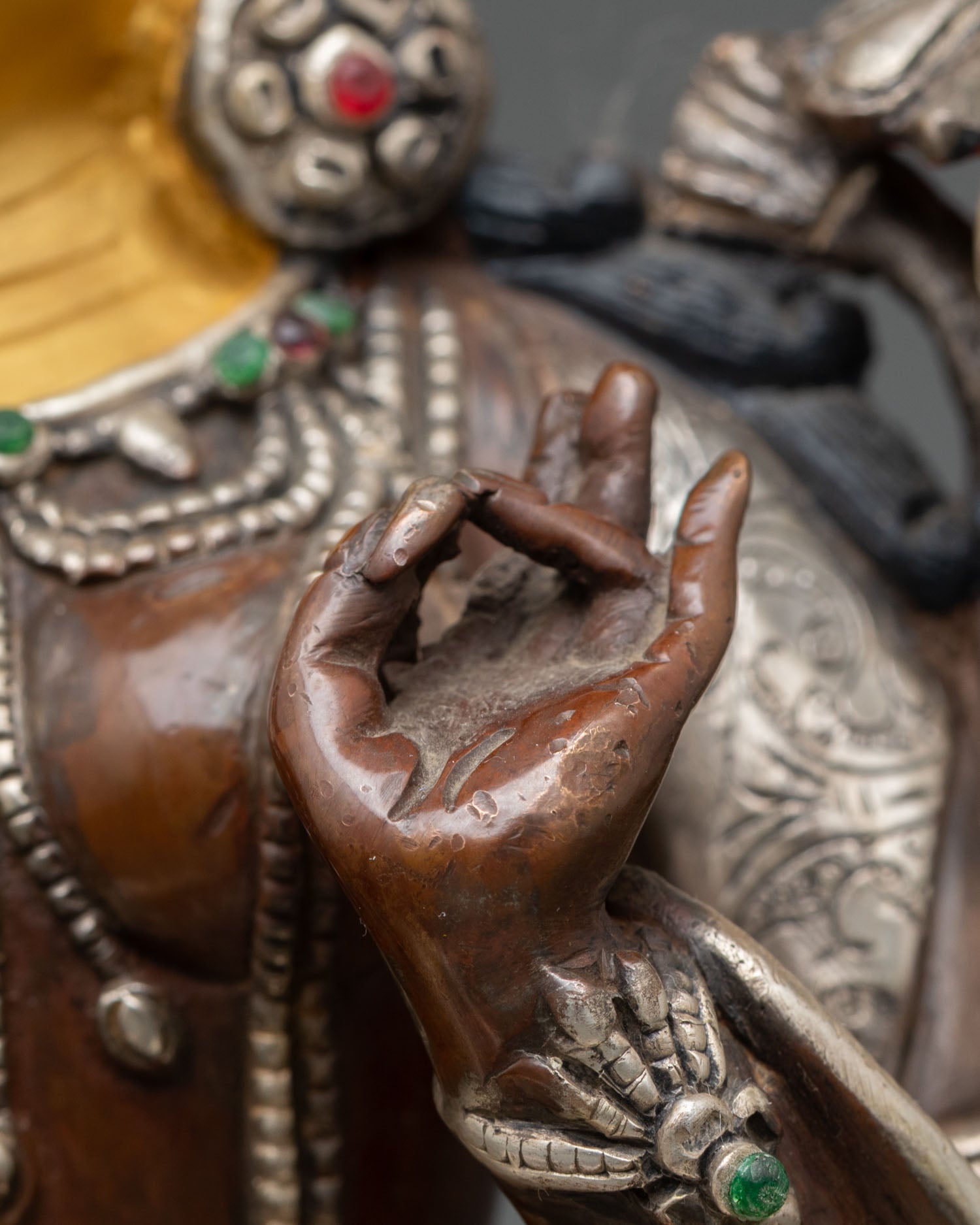 Handmade Green Tara Statue | Sacred Buddhist Art from Nepal