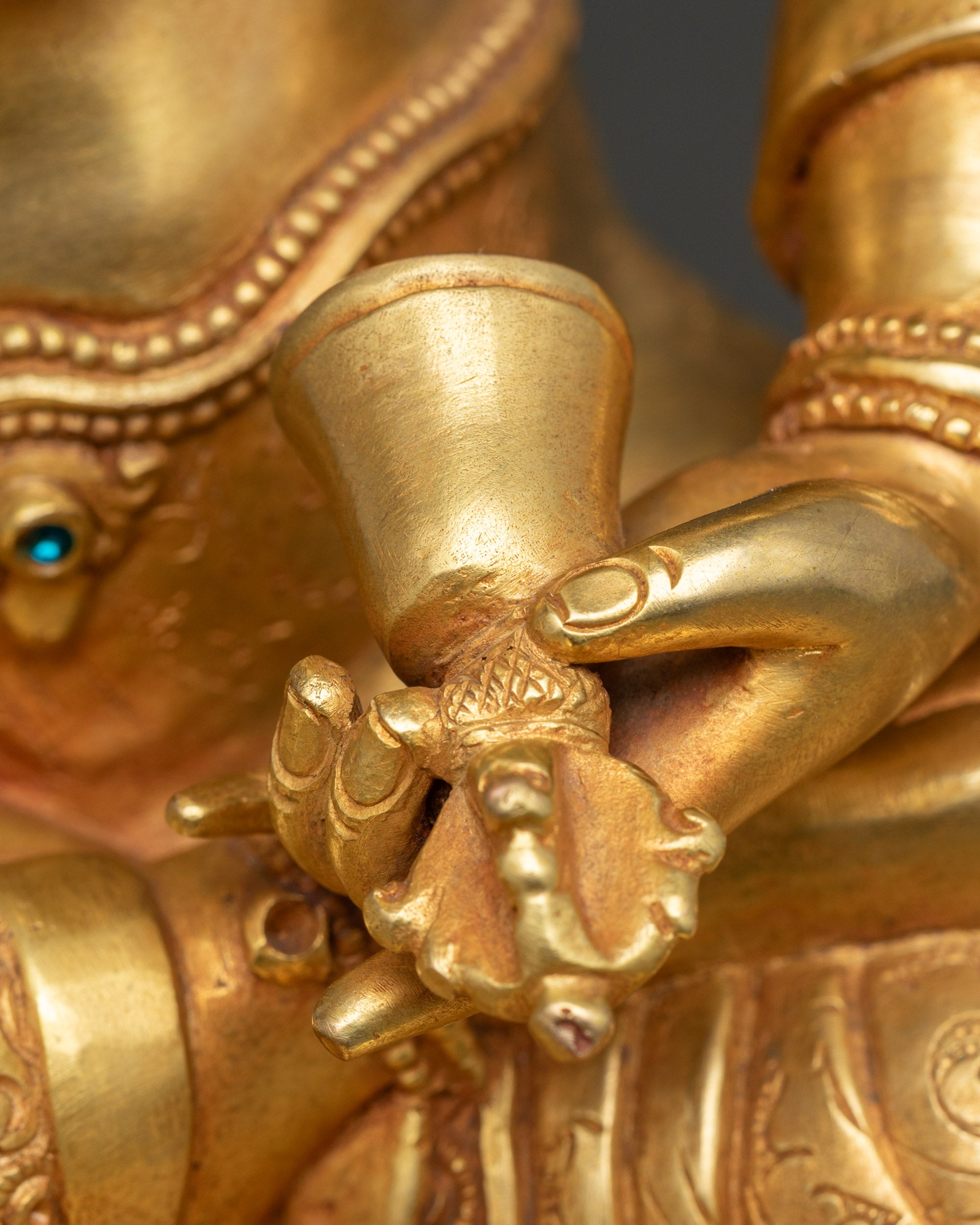 Authentic Vajrasattva Statue | Nepalese Ritual & Altar Decor