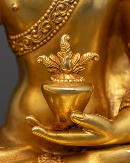 8" Tathagata Medicine Buddha Statue | Handcrafted Healing Sculpture