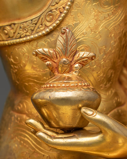 Healing Sangye Menla Statue | Artisan-Crafted Spiritual Sculpture