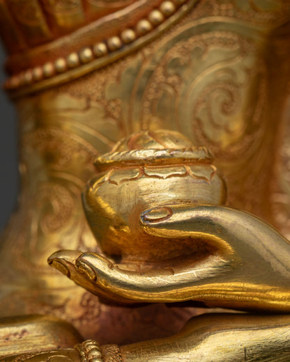 Shakyamuni Buddha Statue | Handmade Copper Buddhist Sculpture