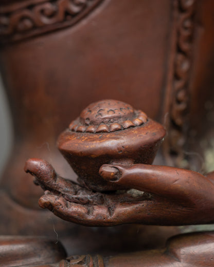 Oxidized Shakyamuni Buddha Statue for Meditation Practice