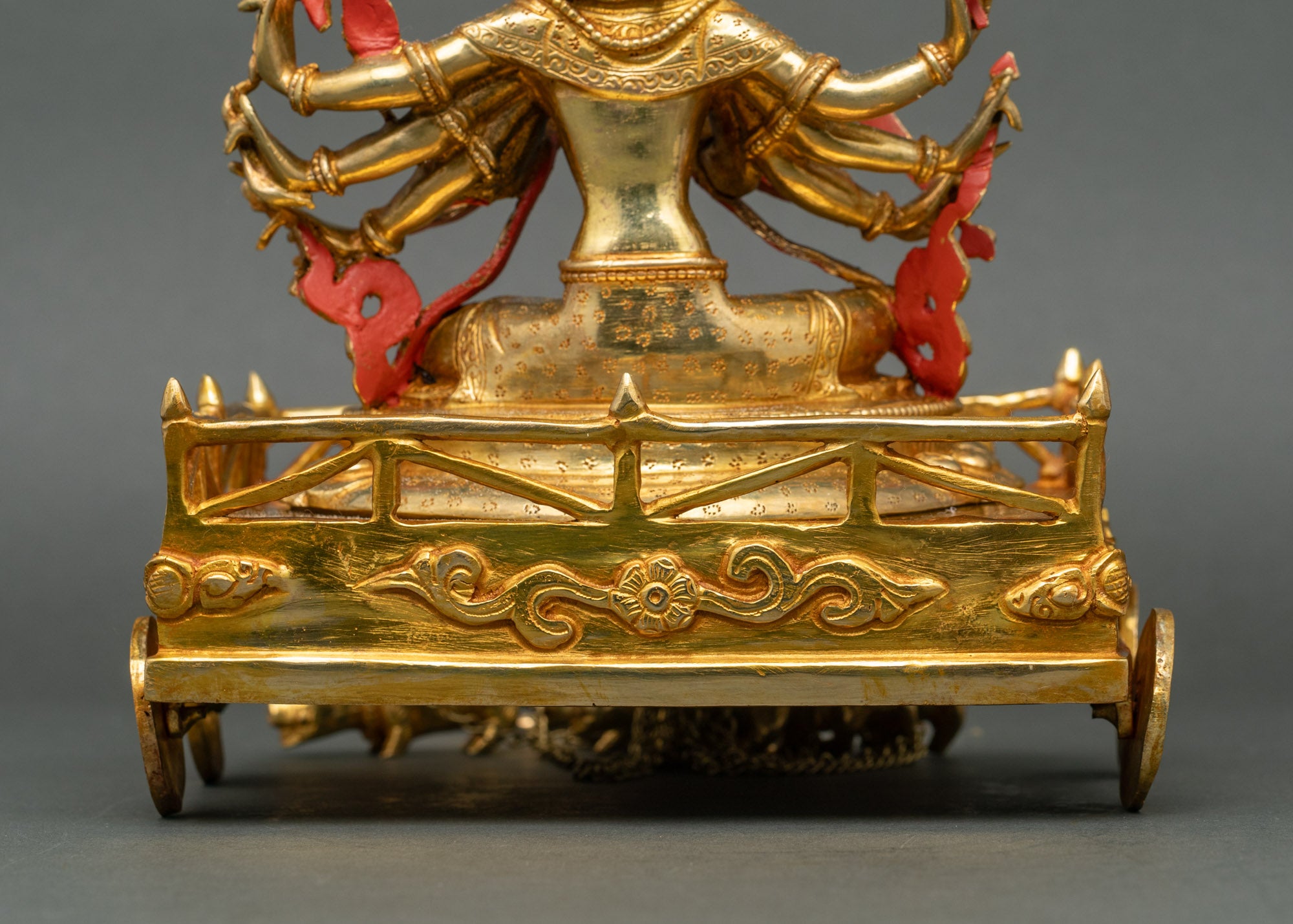 Golden Marichi Statue | Buddhist Goddess of Dawn Sculpture