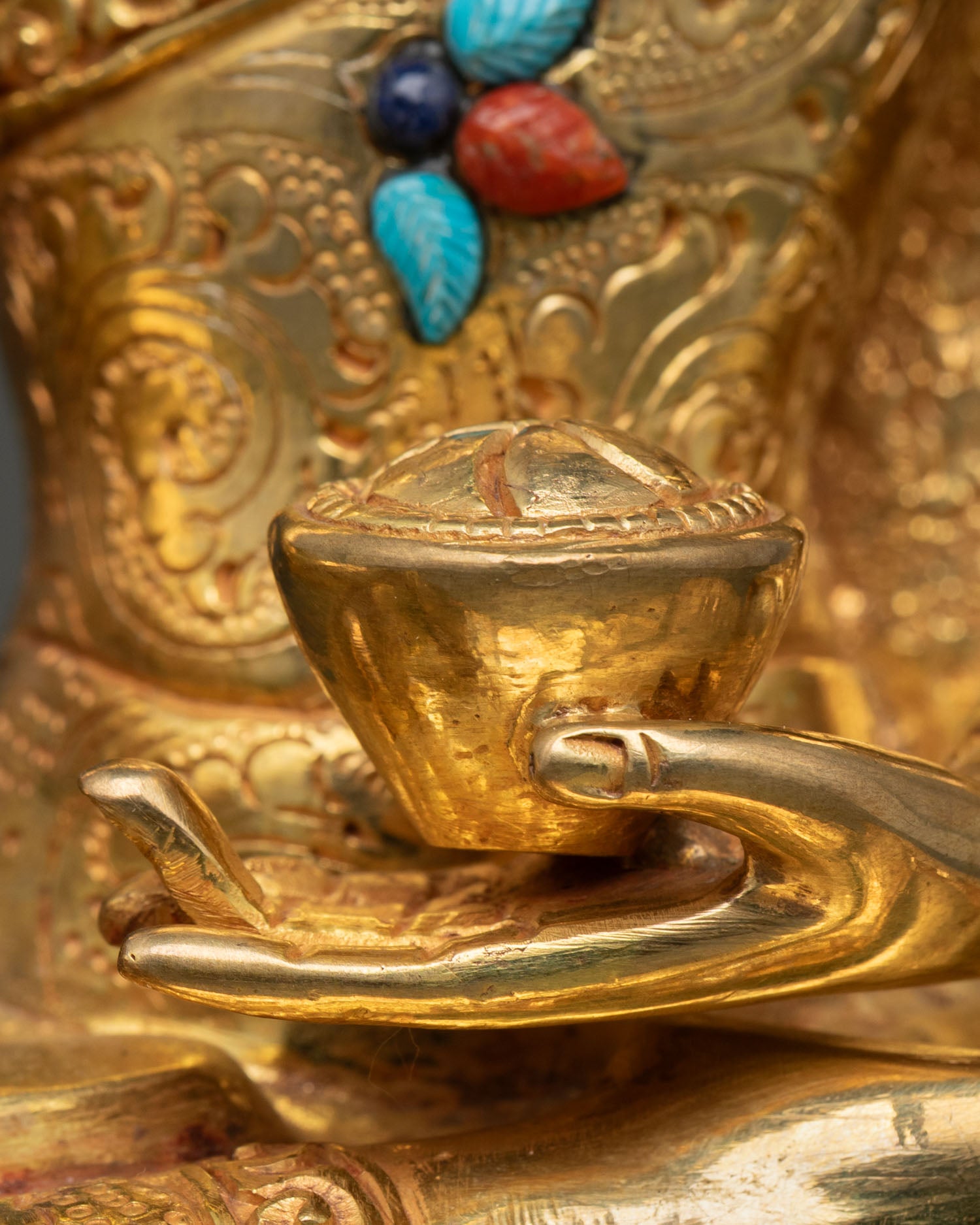 Buddha Shakyamuni Statue | Handmade Gold Gilded Copper Art