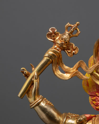Grand Yamantaka Consort Statue | Wrathful God of Protection