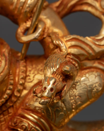 White Dzambhala Sculpture | Traditionally Hand Carved Wealth Deity