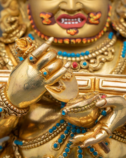 Premium Sakya Mahakala Statue | Traditional Buddhist Art