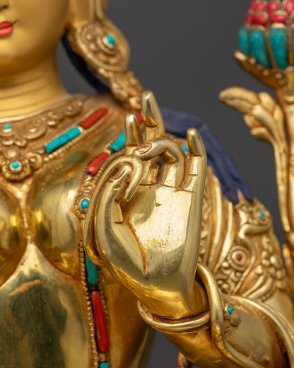 Divine Green Tara Statue | Authentic Sculpture for Spiritual Practices