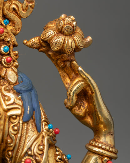 Chenrezig Statue | 24K Gold-Gilded Avalokiteshvara Sculpture