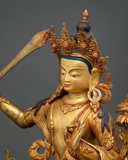 Manjushree Bodhisattva Statue - Symbol of Supreme Wisdom