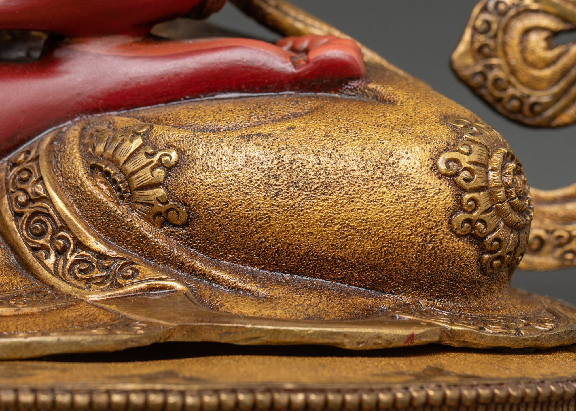 Amitayus Buddha Statue for Longevity | Handcrafted Nepalese Gold Art