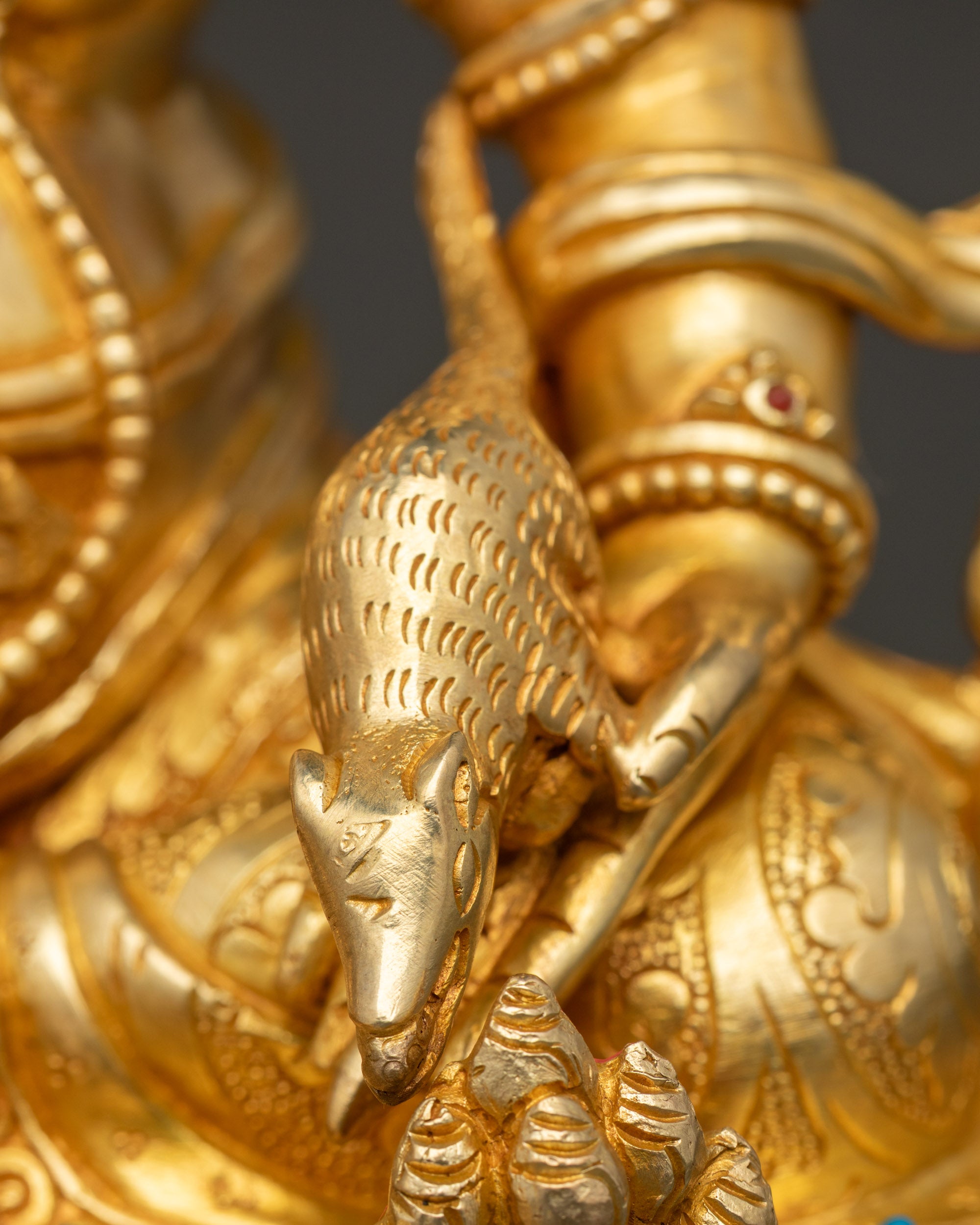 Dzambhala Wealth Deity Statue | Authentic Buddhist Sculpture