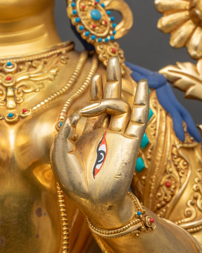 White Tara Statue from Nepal | Healing Buddhist Art