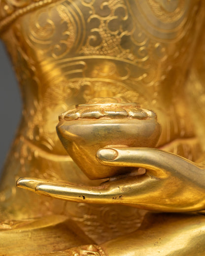 Radiant Shakyamuni Buddha Statue | Buddhist Sculpture for Serenity