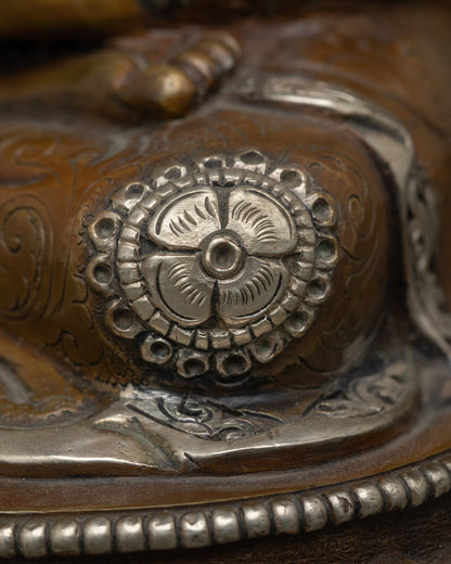 Traditional Amitabha Buddha Statue Handmade in Nepal | Sacred Buddha Statue