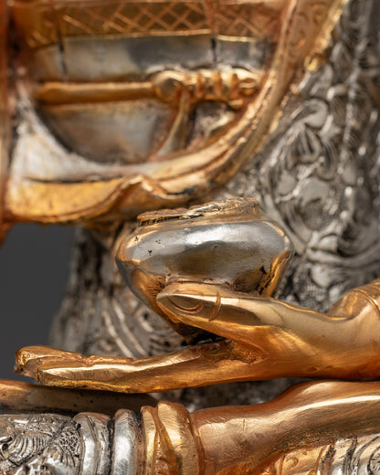 Crowned Shakyamuni Buddha Statue