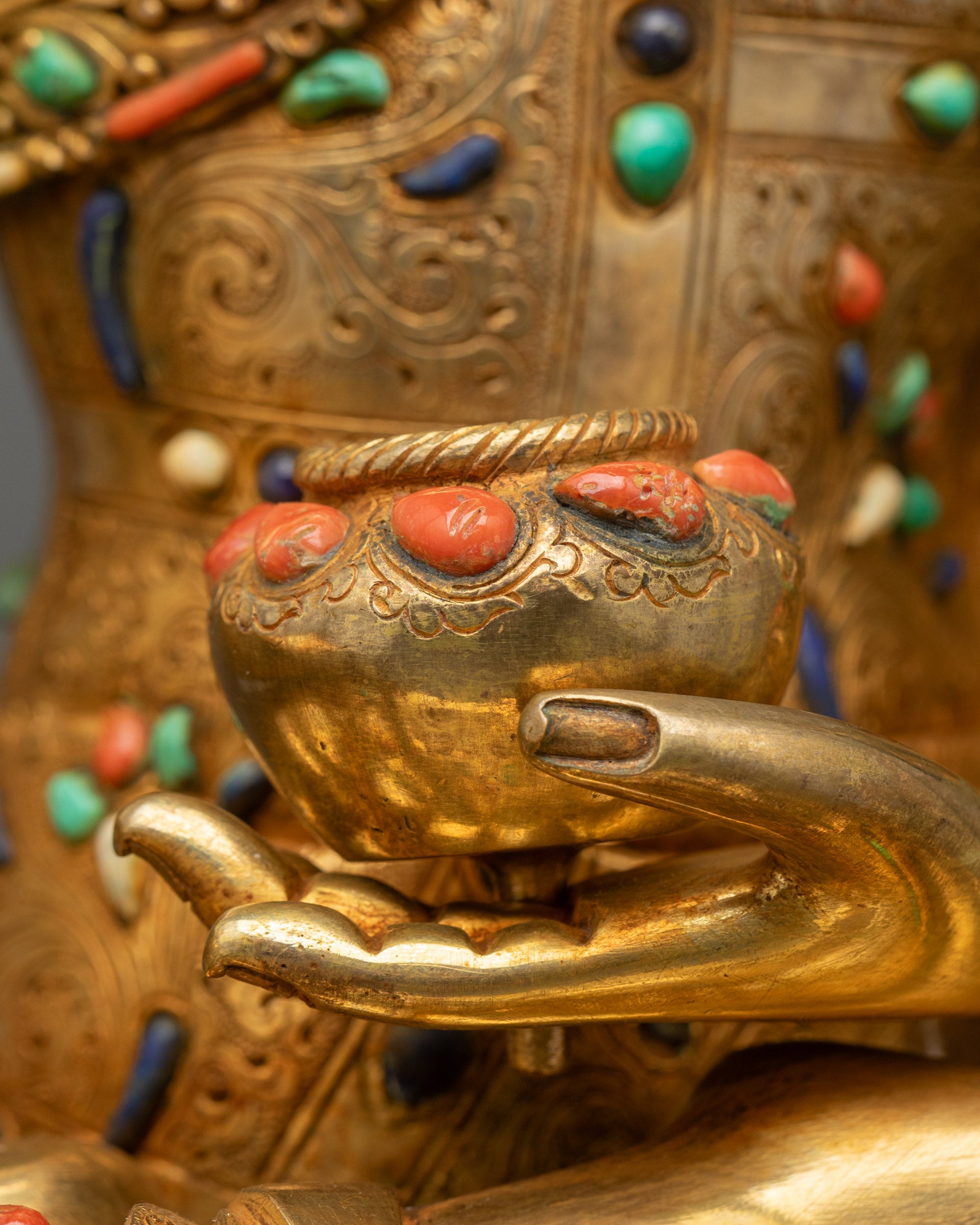 Shakyamuni Buddha Statue | Handcrafted Nepalese Buddhist Artwork