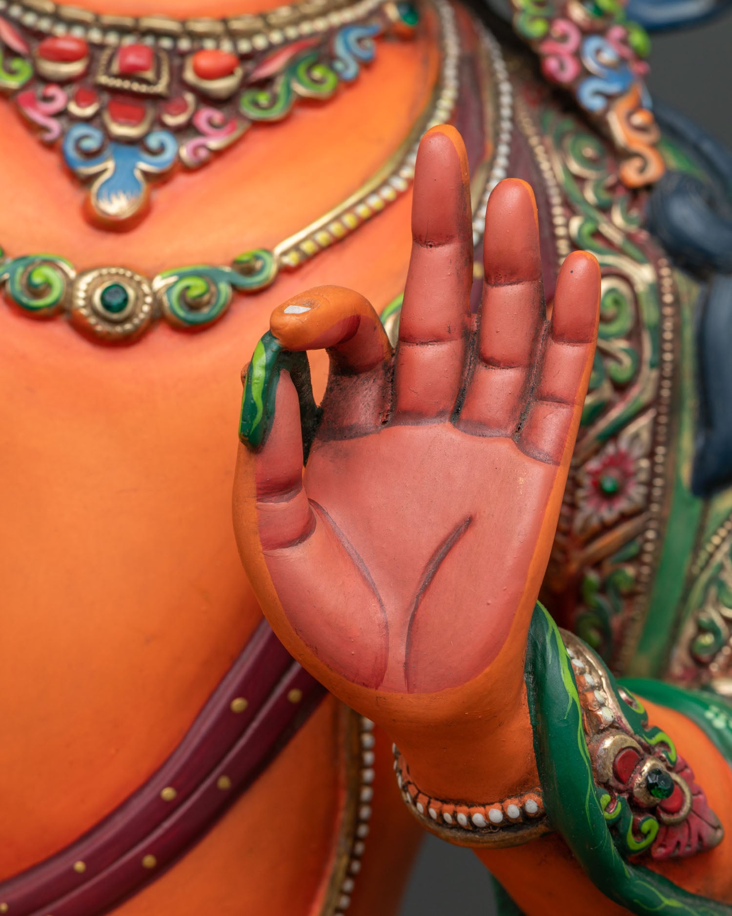 Hand-Painted Manjushri Statue | Symbol of Transcendent Wisdom