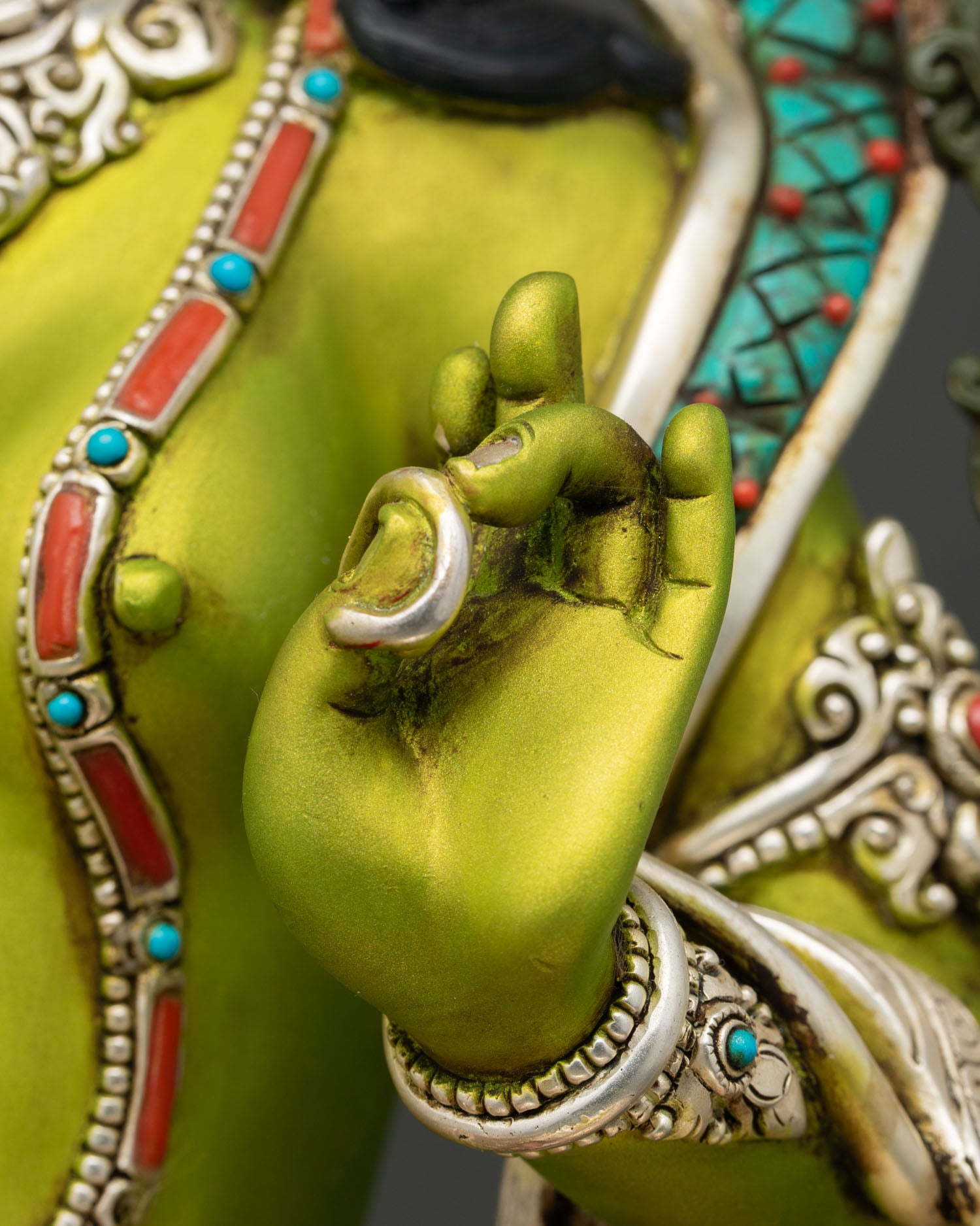 Elegant Green Tara Statue –  Buddhist Deity of Swift Protection