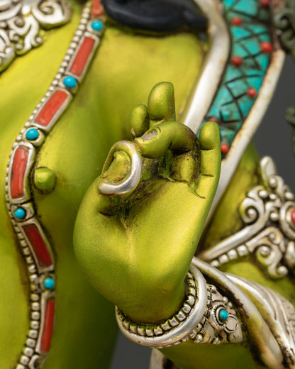 Elegant Green Tara Statue –  Buddhist Deity of Swift Protection