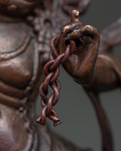 Oxidized Vajrapani Statue | Authentic Himalayan Sculpture