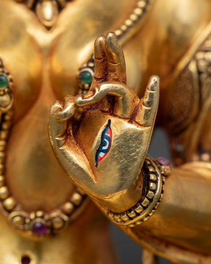 White Tara Statue | Female Bodhisattva of Long Life