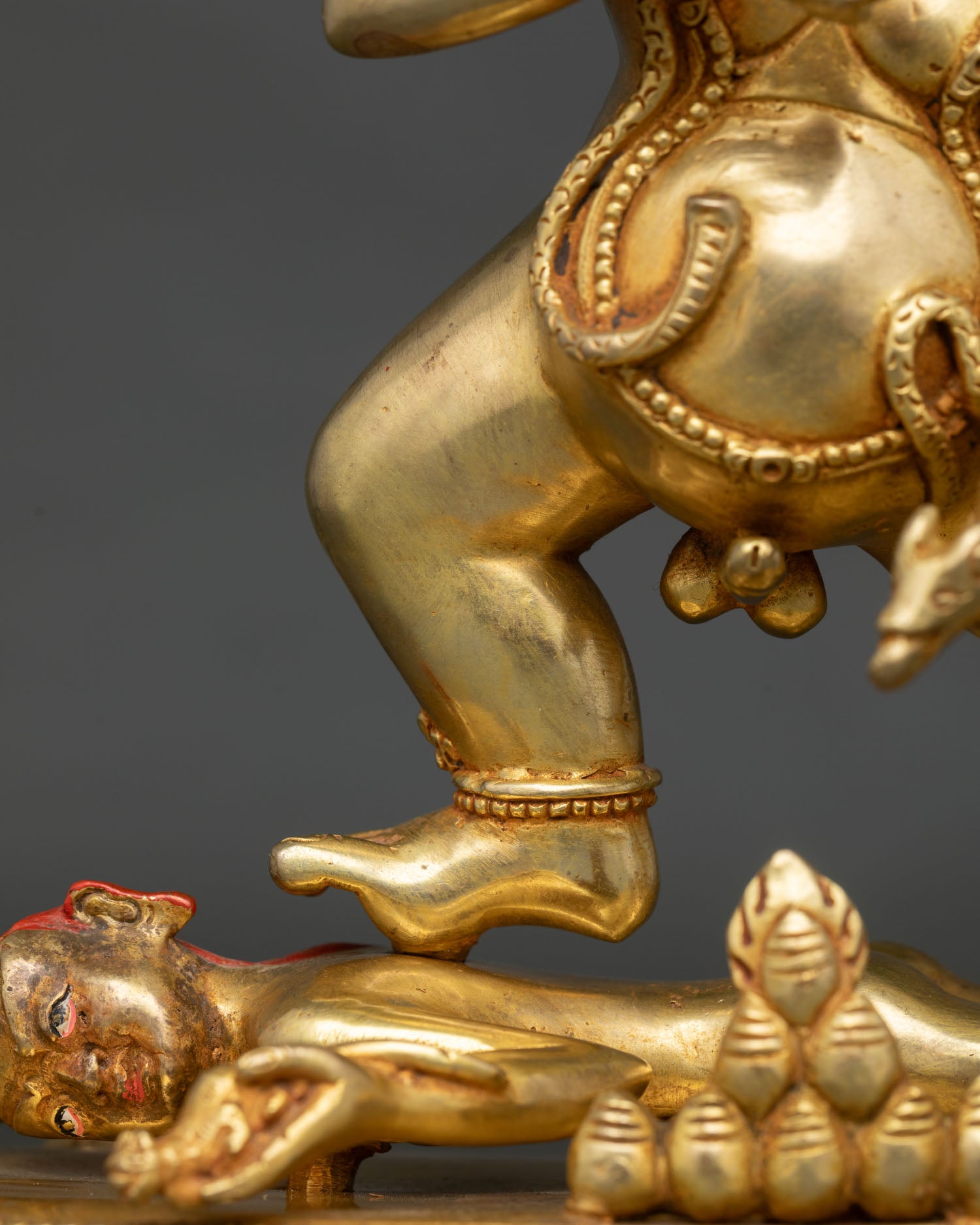 Black Dzambhala Statue | Wealth Protector Deity Art
