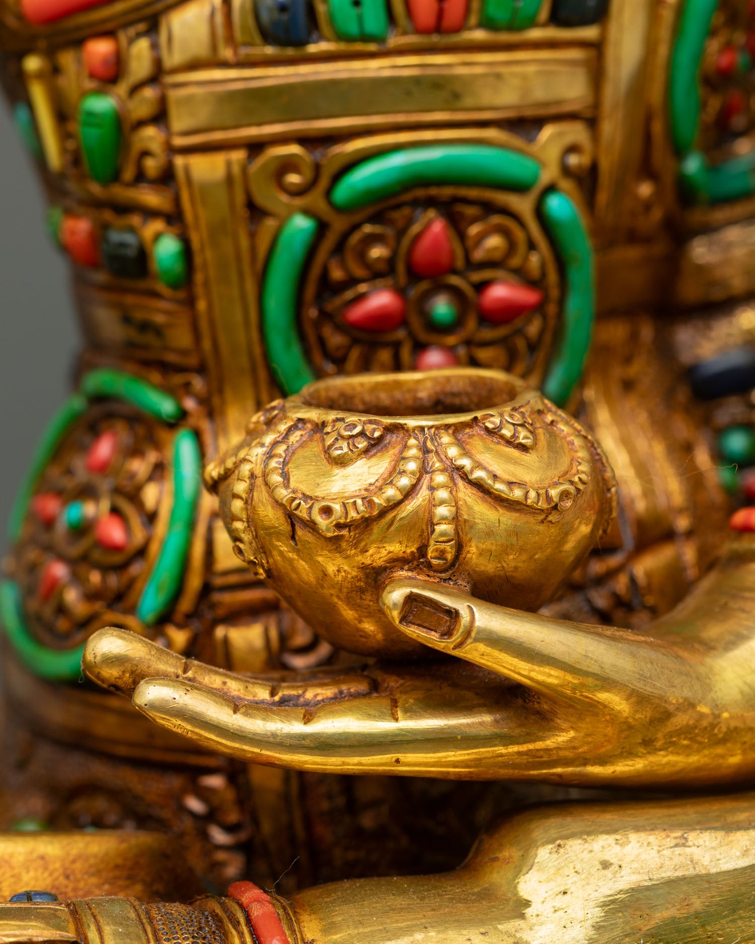Shakyamuni Buddha Statue with Lotus Base | Symbolic Buddhist Statue
