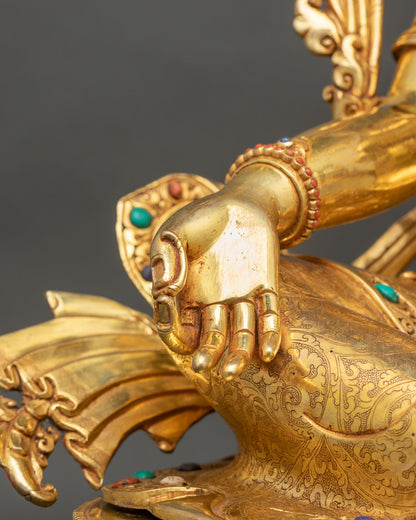 Monumental Green Tara Statue | Handcrafted Nepali Statues