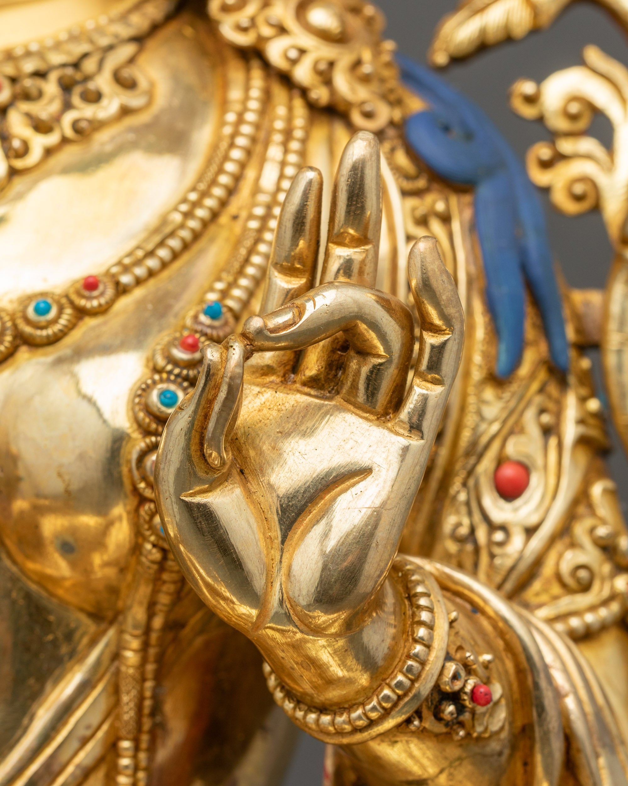 Premium Green Tara Statue for Meditation | Lost-Wax Casted Copper Art