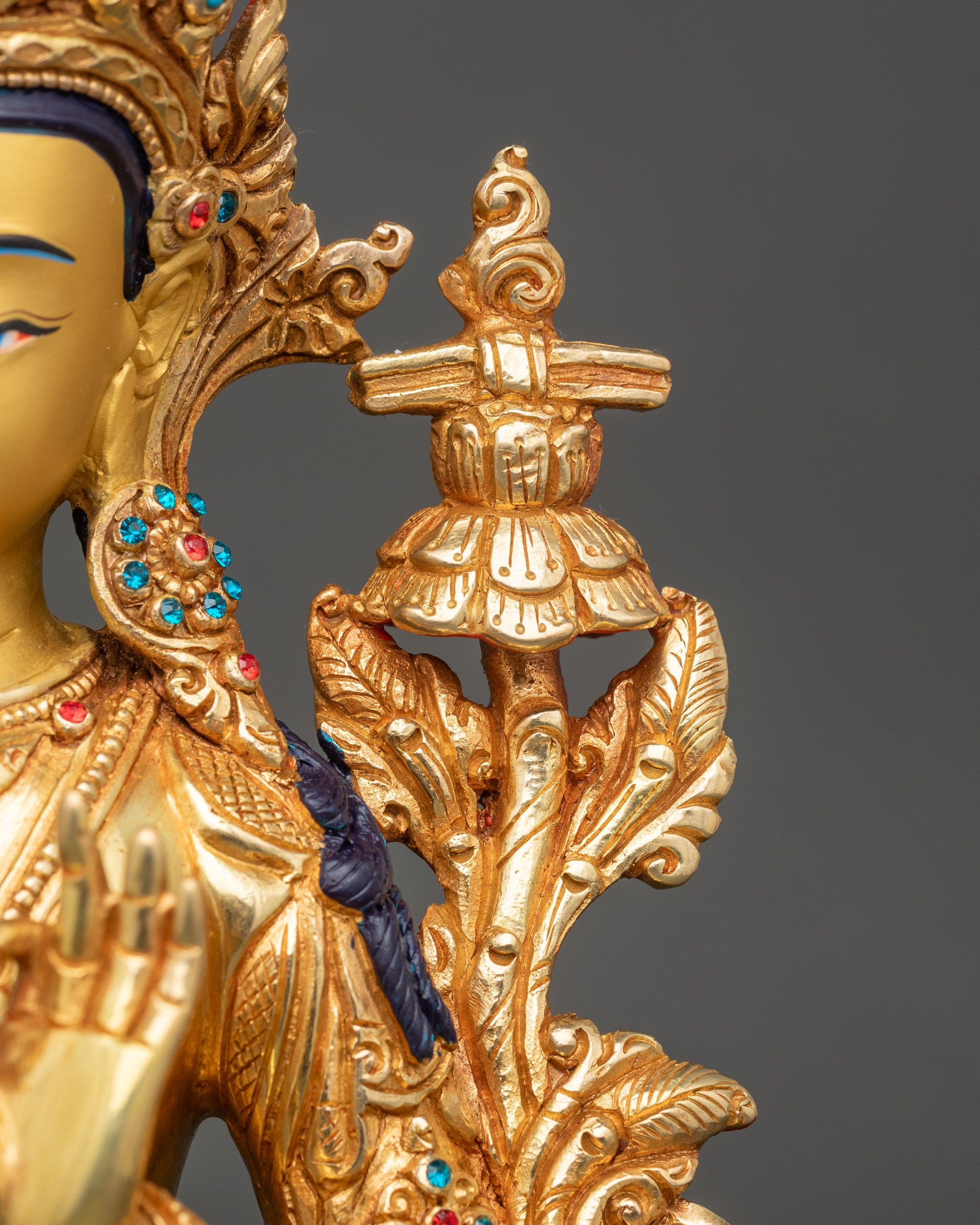 Manjushri Sculpture | Buddhist Icon Enlightenment & Wisdom