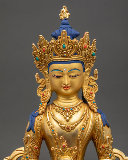 Traditional Amitayus Buddha Statue for Compassionate Blessing