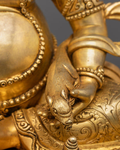 Prosperity God Dzambhala Statue | Handcrafted Himalayan Sculpture
