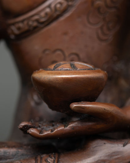 Nepalese Shakyamuni Buddha Statue | Sacred Buddhist Sculpture