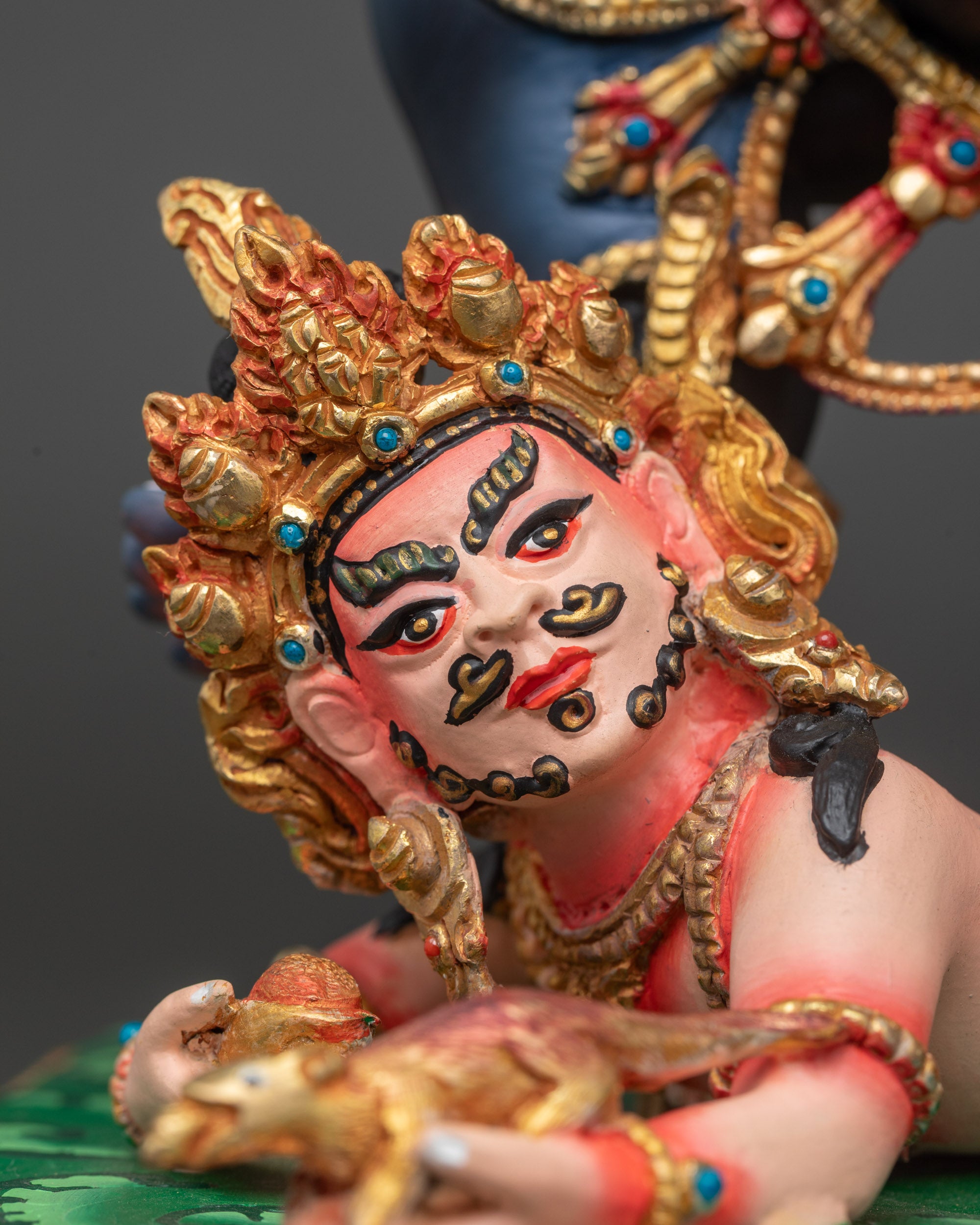 Black Dzambhala Statue | Spiritual Guardian of Wealth and Fortune