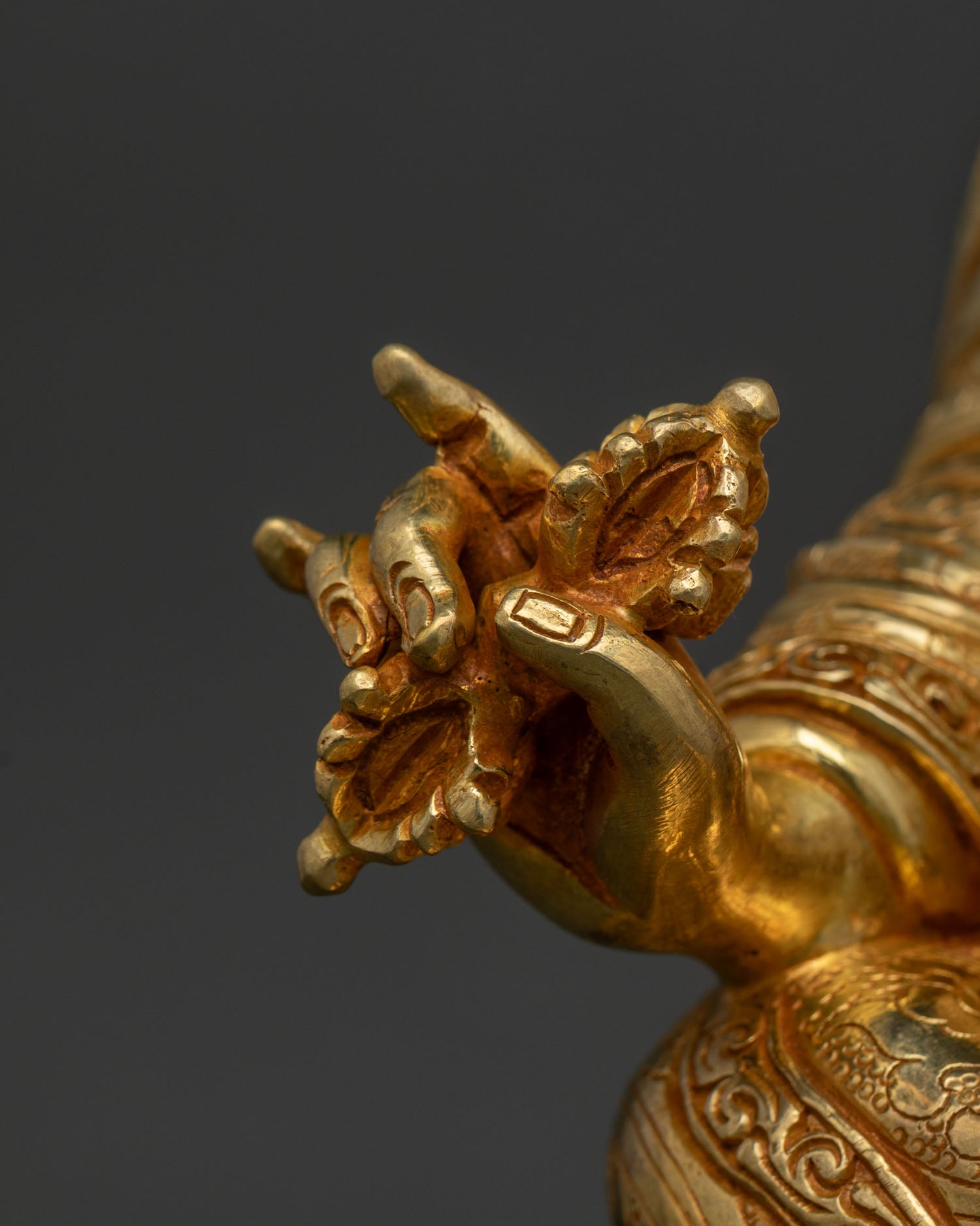 Buddhist Guru Rinpoche Statue - Handcrafted in Nepal