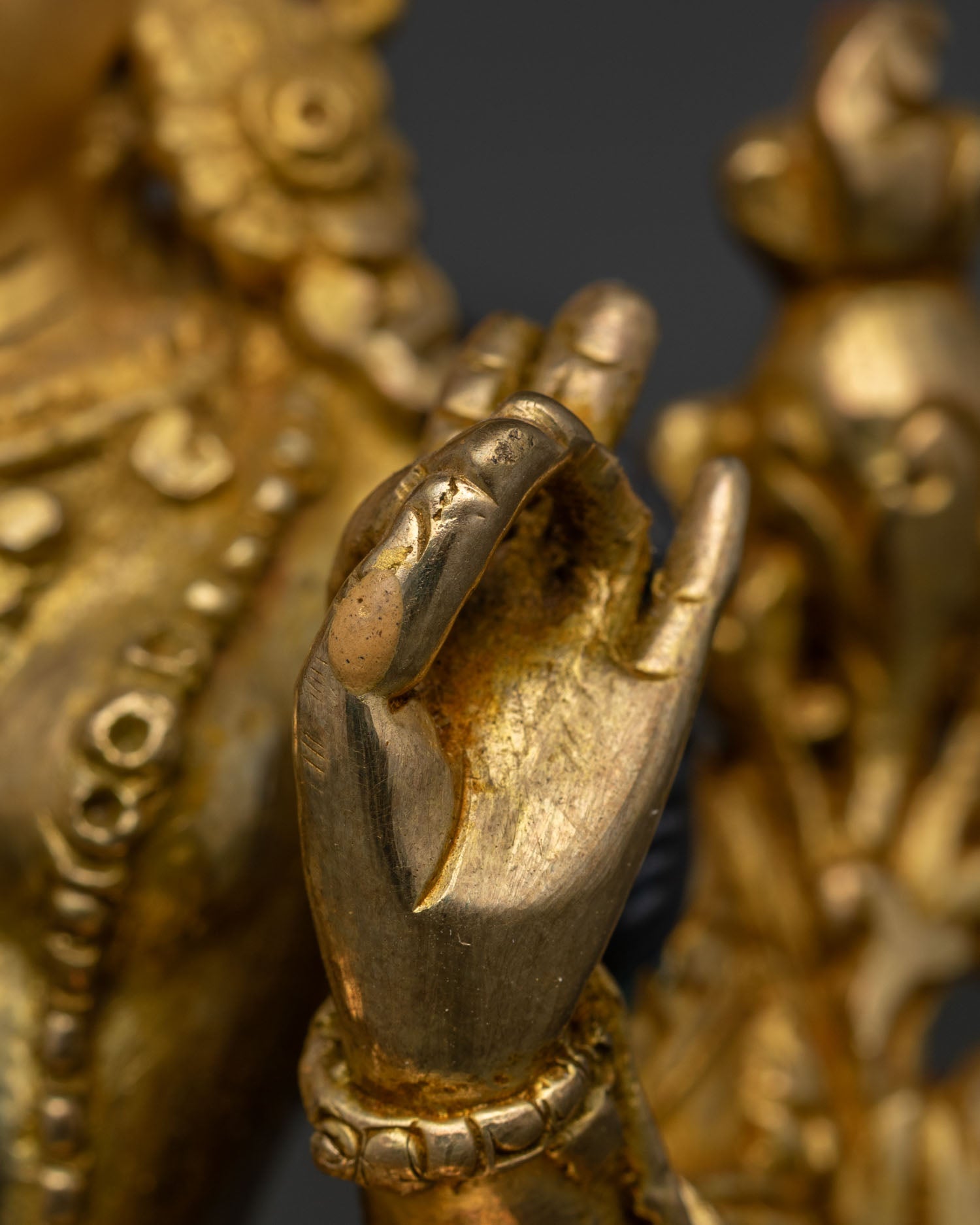 Small Green Tara Statue | Handmade Buddhist Meditation Art