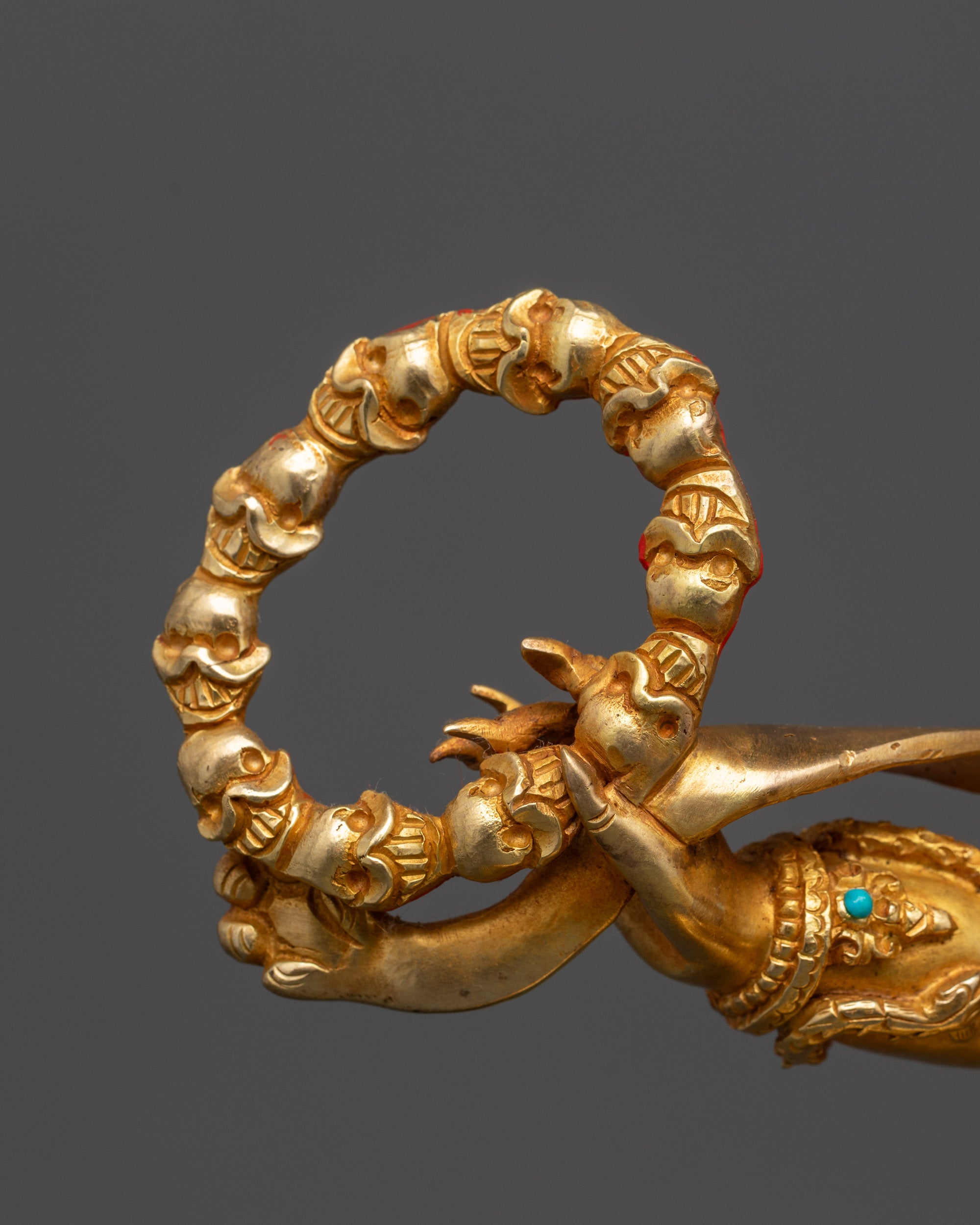 Dharma Protector Mahakala Statue | Wrathful Six Armed Vajrayana Deity