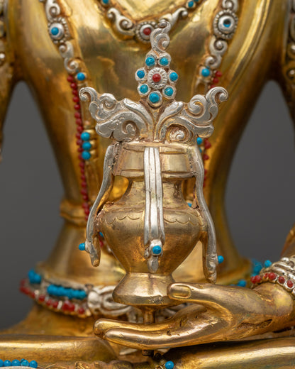Bodhisattva Ksitigarbha Statue | Tibetan Protector of Souls Figurine